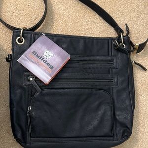 Black conceal carry purse